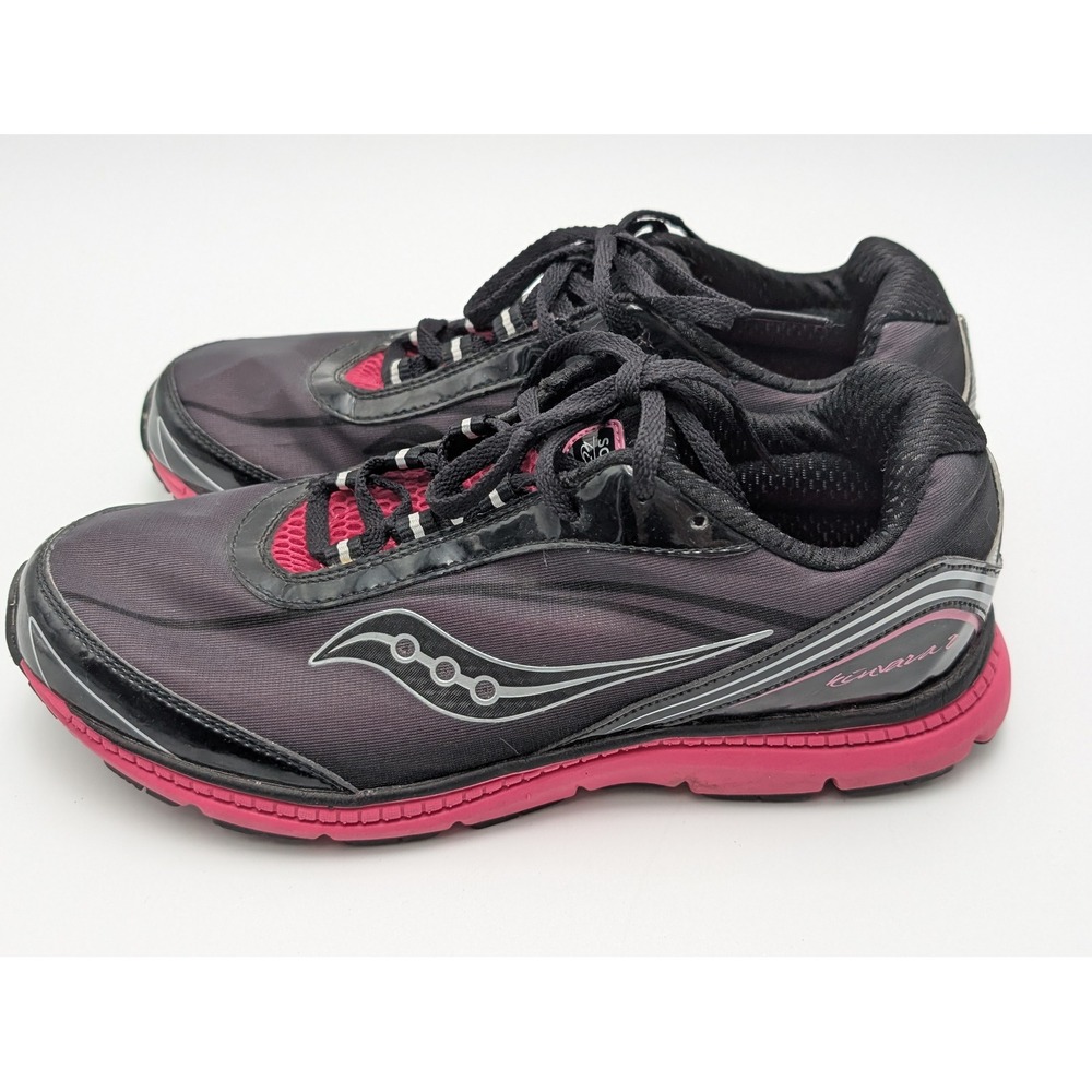 Saucony Running Shoe Womens 6.5 Black Kinvara 2 SY41231 Pink GRID Lightweight